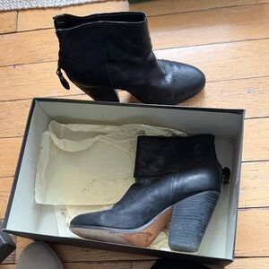 Rag & Bone Black Heeled Ankle Boots